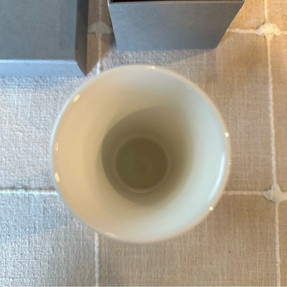 NWT Katy Briscoe | White Bone China Porcelain Bud Vase $195